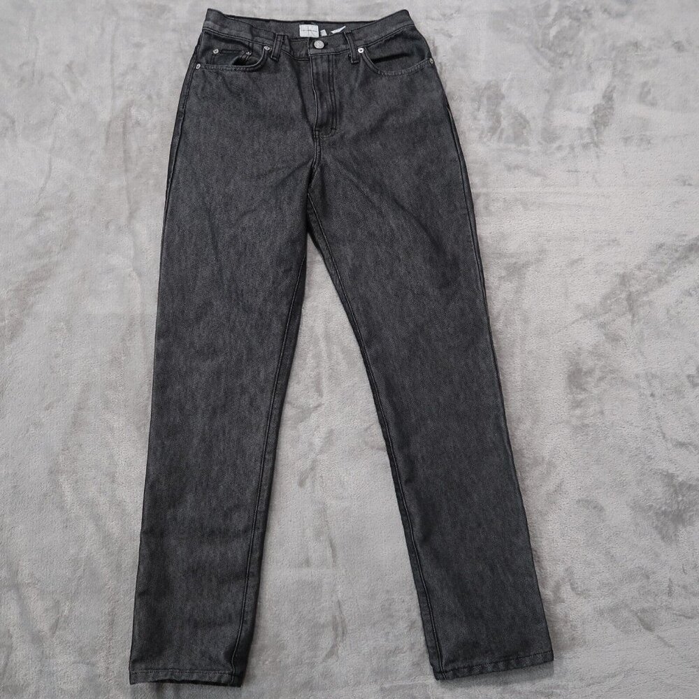 Vintage Calvin Klein Jeans Womens 8 Black Straight Leg 90s Retro Classic Preppy